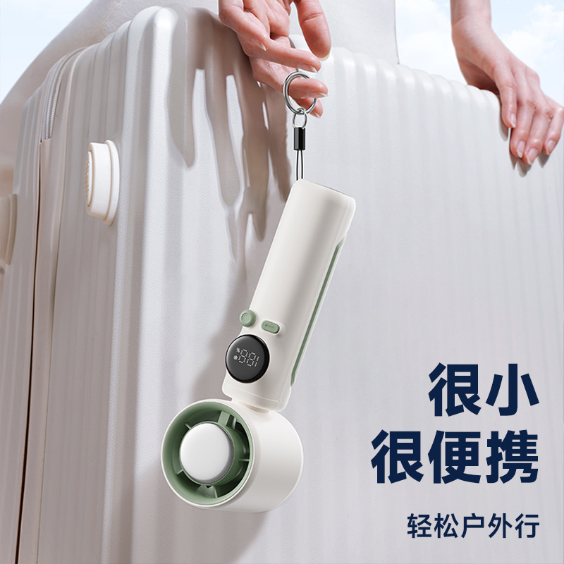 跨境新涡轮数显制冷风扇高速冰敷手持小风扇户外便携usb充电100档|undefined