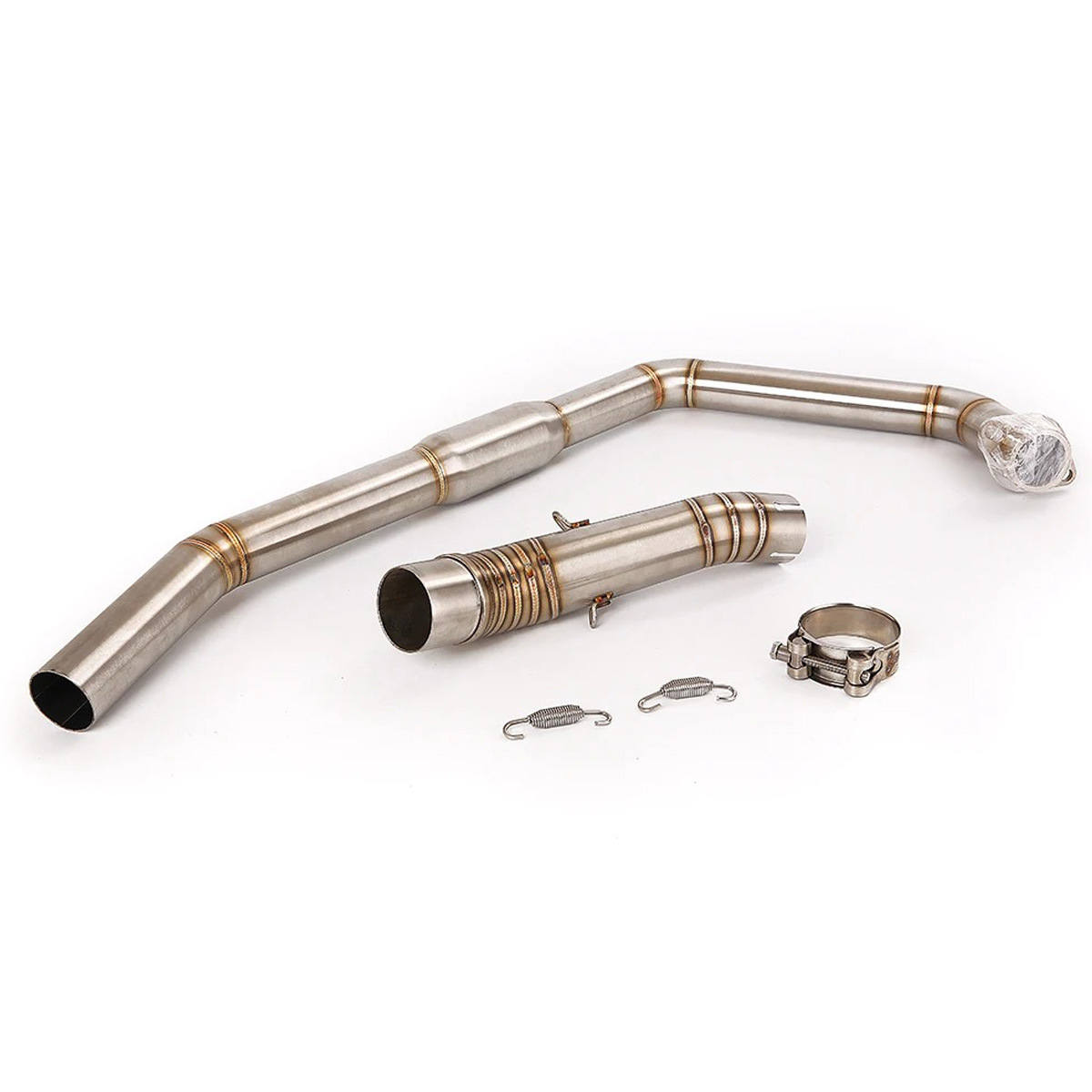 Cbr300R/Cb300F/Cb300R Motorcycle Modified Stainless Steel Front and Mid-Section Exhaust Pipe, Mid-Section 51mm