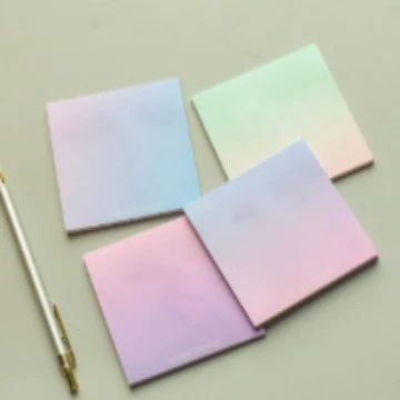Cute note, stationery for elementary school students, scheduler, gradient