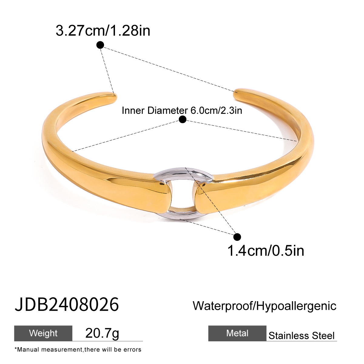 Jieding Anillo a juego de colores de acero inoxidable europeo y americano Pendientes de alta calidad Pulsera abierta de acero de titanio Pulsera con cuentas Joyería transfronteriza