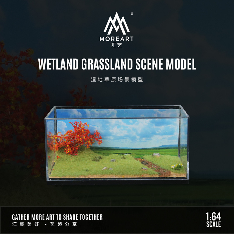 Wholesale-Huiyi MoreArt1:64 Wetland Grassland Scene Simulation Model Collection Gift Ornaments