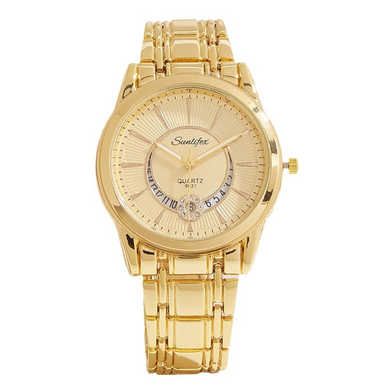 Marca multi-funcional reloj de los hombres al por mayor correa de acero negocio impermeable luminoso reloj de cuarzo de los hombres reloj no mecánico reloj de los hombres