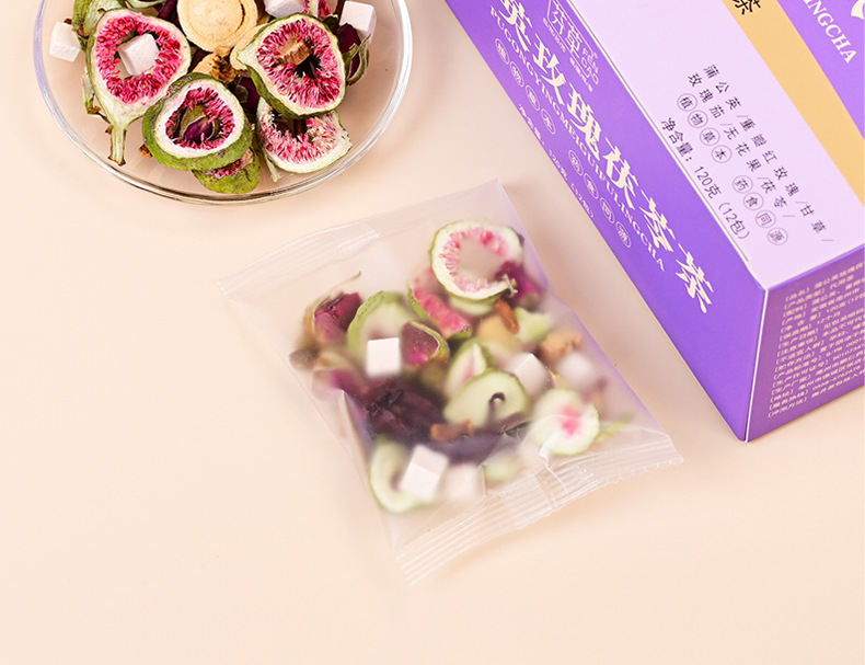 Five-Finger Fig Poria Herbal Tea Blend 150g Independent Tea Bags Hot Brew Wellness Tea preparation