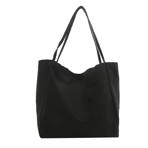 Korean ins tote bag women's bag new large capacity casual printed logo shoulder bag double-sided handbag shopping bag