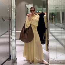 2025夏季跨境速卖通欧美舒适休闲百搭V领系带收腰荷叶边雪纺衬衫