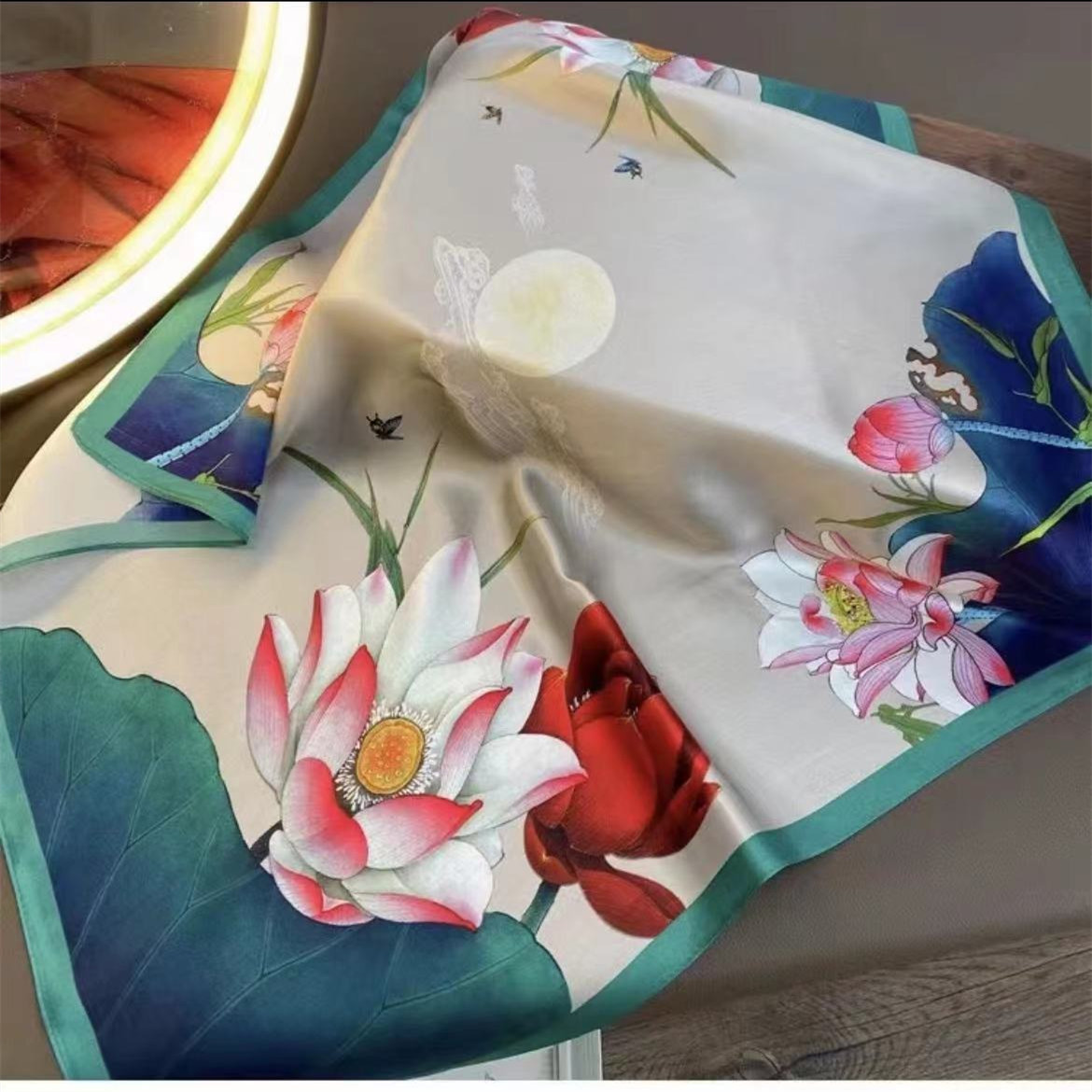 seda de seda profesional 70 toallas de primavera, otoño y verano damas toallas de seda delgadas toallas solares toal universal