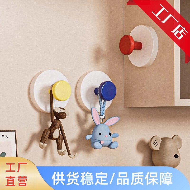 Dopamine Suction Cup Hook, No-Drill, Strong Load-Bearing, for Kitchen, Bathroom, and Restroom, Towel Adhesive Hook, Strong Load-Bearing