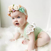 Brand lace bodysuit, children's clothing, Aliexpress, floral print