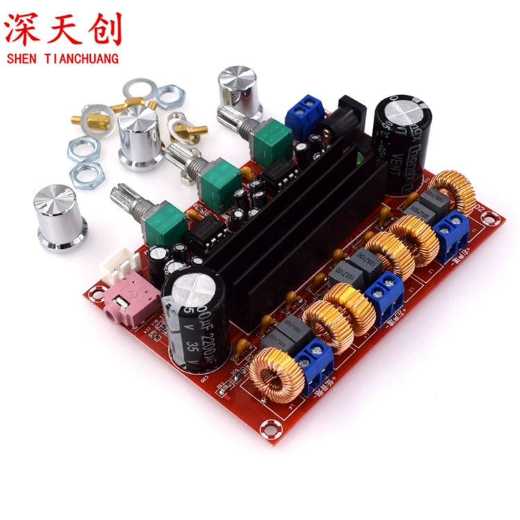 XH-M139 2,1-канальная плата цифрового усилителя мощности 12 В-24 В с широким напряжением TPA3116D2 2*50 Вт + 100 Вт