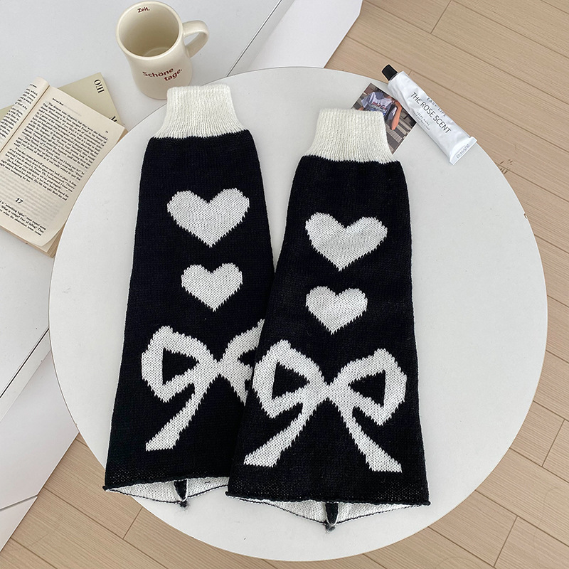 Kadınlar İçin Boots Moda Pamuklu Örme Geniş Paça Çoraplar Alt Kültür Tüm Eşleşen Kişilik JK Zayıflama İki Taraflı Giyilebilir Aşk Geniş Baldır_voghion.com