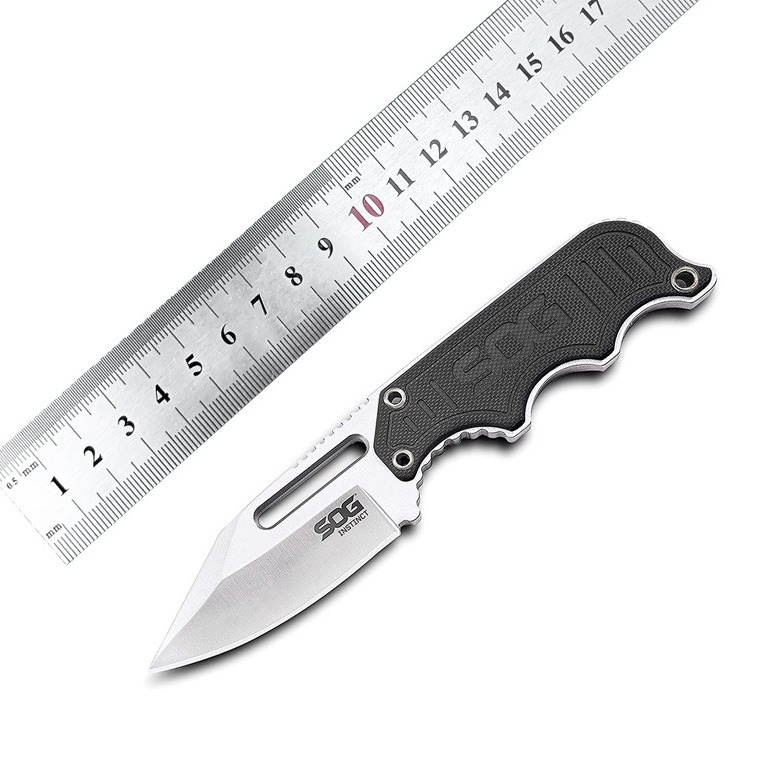 外贸大号SOGK鞘小挂刀精美小刀野外生存不锈钢便携防身刀ABS刀鞘