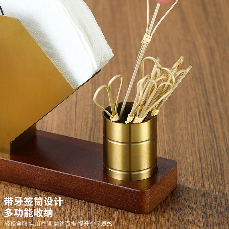 Creativo asiento de toallas de acero inoxidable estante cuadrado restaurante hotel estante de toallas de escritorio simple estante de servilletas asiento de prensa europea