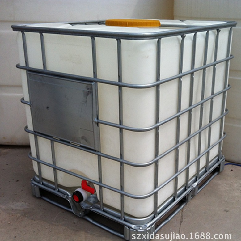 厂家批发八九成新1000L 柴油运输桶 废水桶 塑料桶吨桶  四面进叉