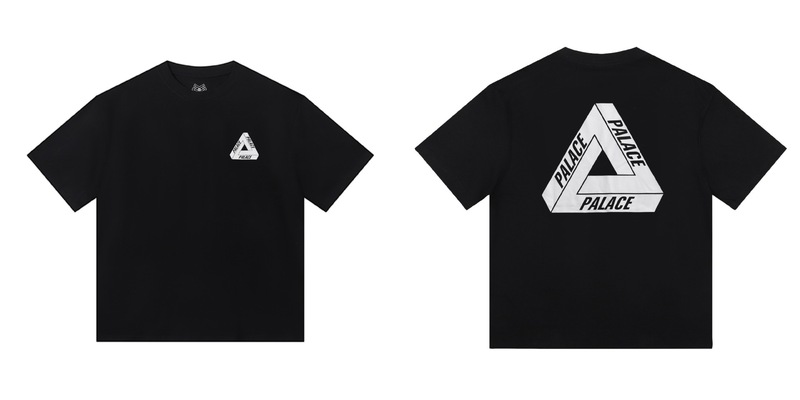 欧米の潮牌palace三角形双紗プリント高品質男女カジュアル半袖tシャツ|undefined