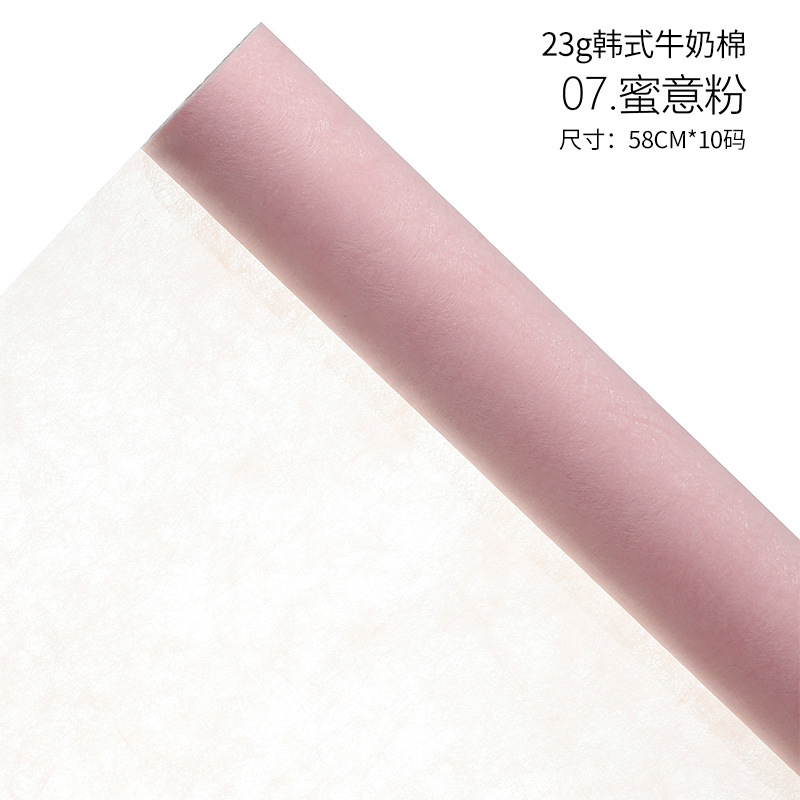 Papel de regalo de flores Papel de pera Papel de algodón Papel perlado Ramo de papel de regalo de flores Papel de embalaje de flores Pastel de hornear Papel de forro al por mayor