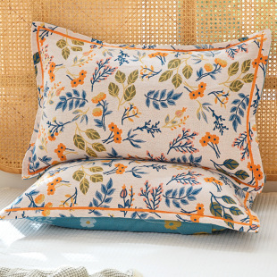 Pure Cotton Pillowcase, Fresh Cotton Edge Envelope Pillowcase, Household Thickeneded Couple Pillowcase, Fixed and Non-Falling