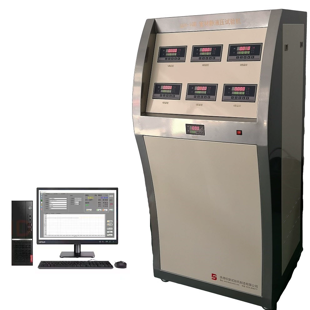 Машина для гидростатических испытаний труб Машина для струйных испытаний пластиковых труб 6-ходовая гидростатическая испытательная машина Производитель