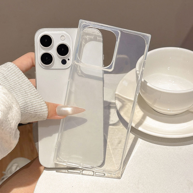 For Apple 16promax creative box mobile phone case anti-drop iphone15 transparent 13 protective case 14plus