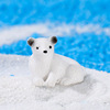 Doll, resin, jewelry, accessory, polar bear, micro landscape