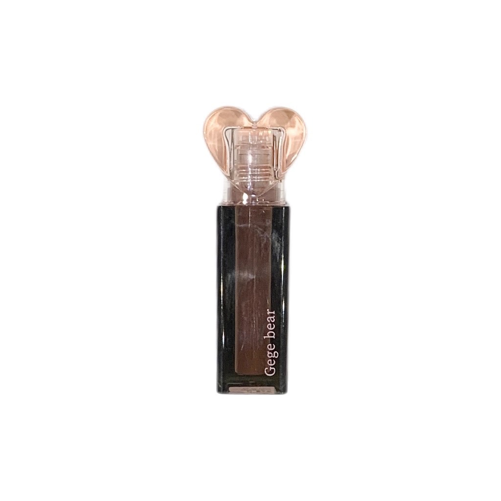 Gegebear dulce esmalte labial de agua de color, esmalte labial húmedo, espejo de agua, maquillaje y color, no es fácil de tocar la taza, brillo labial tierno