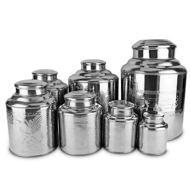 Tea stainless steel, big pack, handheld small metal tin box