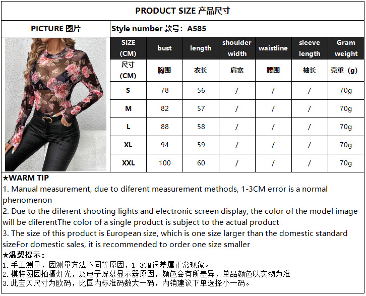 Spring And Summer 2025 New Elegant Rose Floral Print Small Stand-Collar Gauze Slim Top Women's Clothing display picture 1
