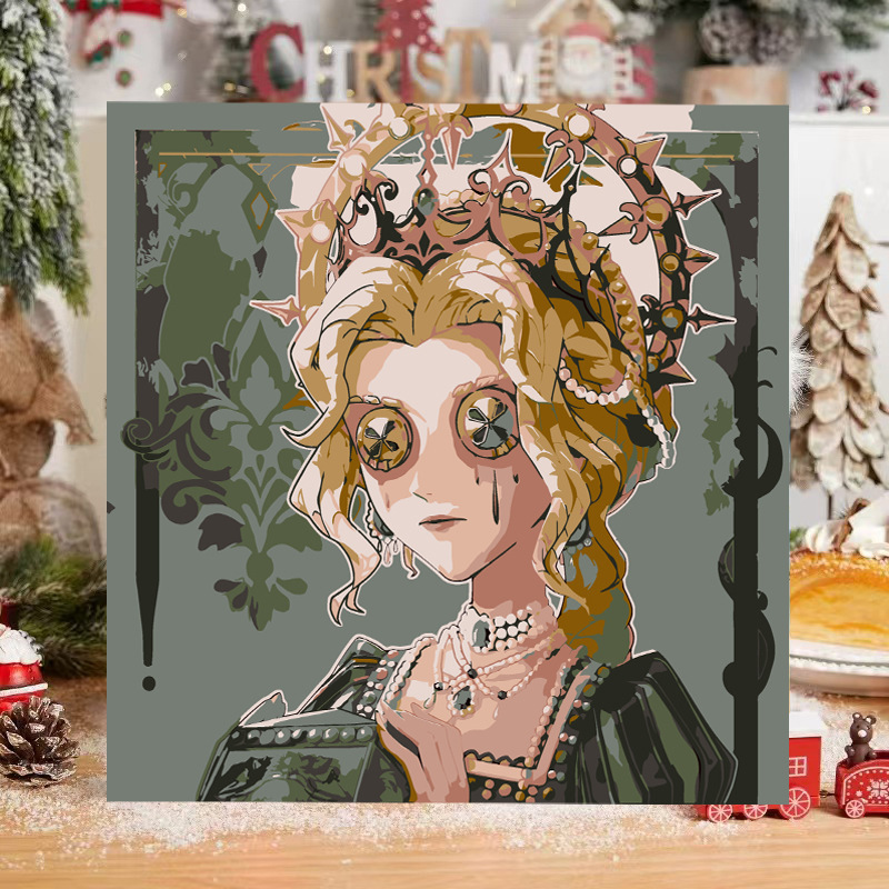 第五人格diyデジタル油絵手作り絵画塗り油絵キャラクター落書き学生掛け絵置物卸売り|undefined