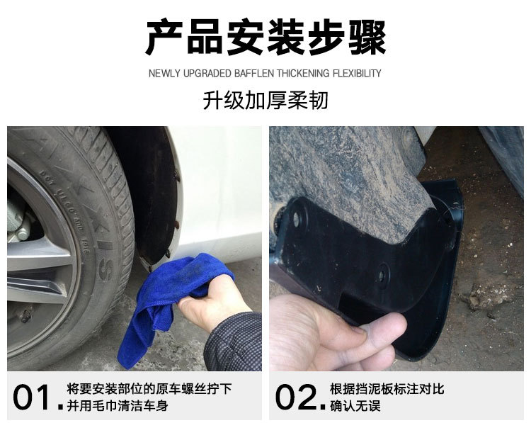 Suitable for SEAT Ateca 2016-2023 car tire mudguard foreign trade cross-border soft rubber mudguard