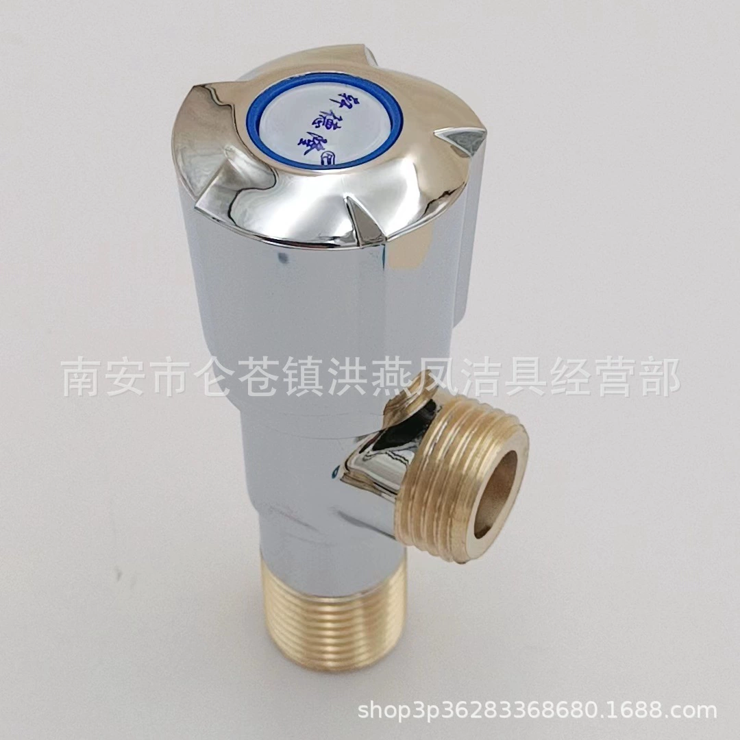 Фабрика прямой толстый медный корпус треугольный клапан Туалет водонагреватель переключатель холодной и горячей Универсальный взрывозащищенный медный зубной угловой клапан