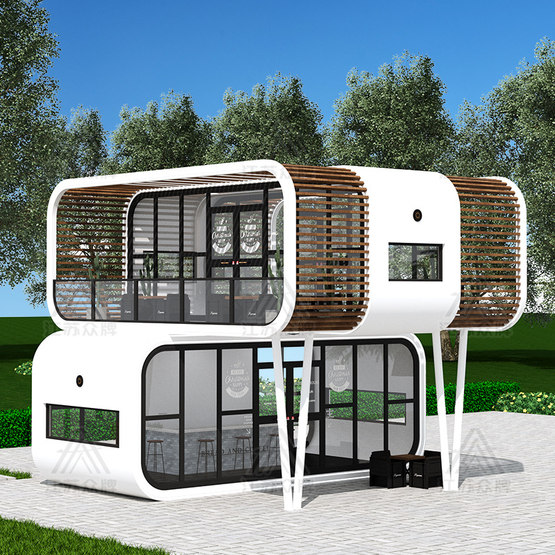 Cápsula espacial de doble capa, sala móvil, almacén de Apple, sala de estar, sala de sol, sala de cielo estrellado, hotel al aire libre, casa integrada de celebridades de Internet