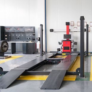 Car Lift Column Type Auto Repair Machine Lift Four-Column Lifter Car Repair 3D Four-Wheel Alignment Instrument Matching