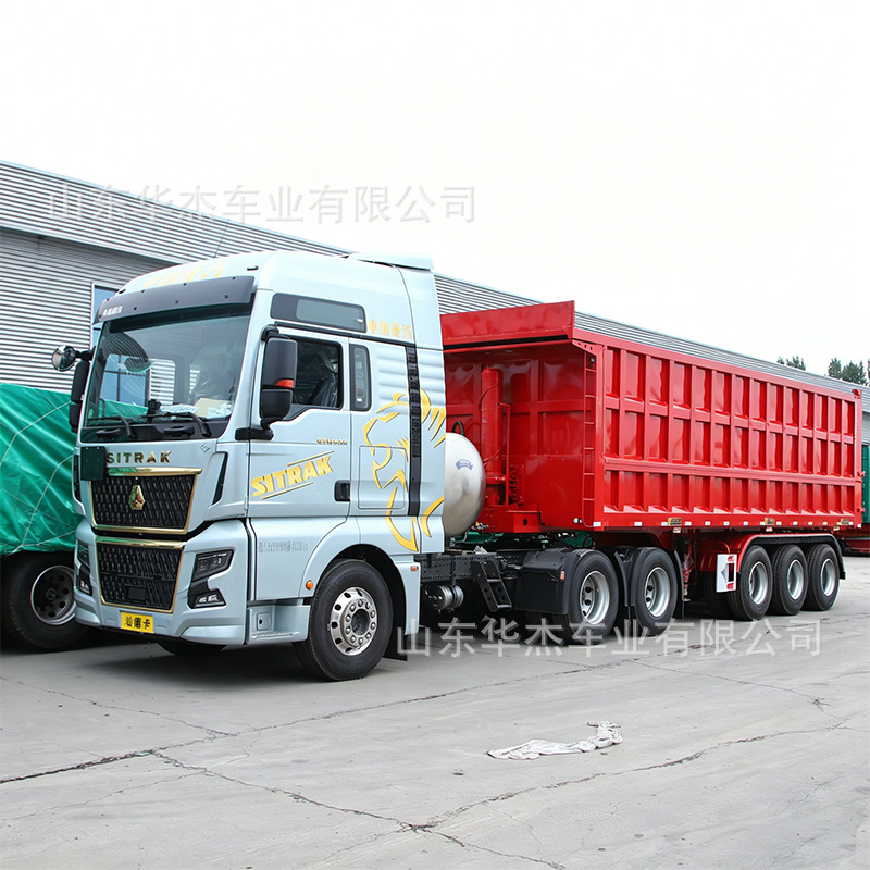 Cross-border African and Southeast Asian 380-horsepower 6*4 dump truck, Howo self-unloading truck, construction soil transport vehicle