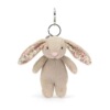 Floral brown rabbit ornament