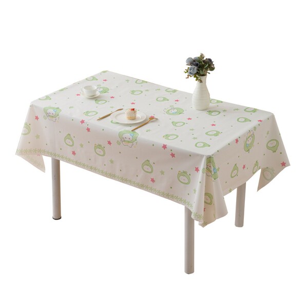 Cute cartoon tablecloth waterproof and oil-proof no-wash light…
