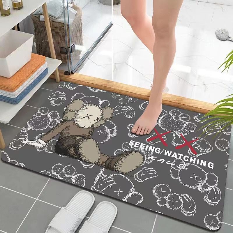 硅藻泥地垫,浴室吸水地垫,吸水速干地垫,棋盘格地垫,玄关地垫