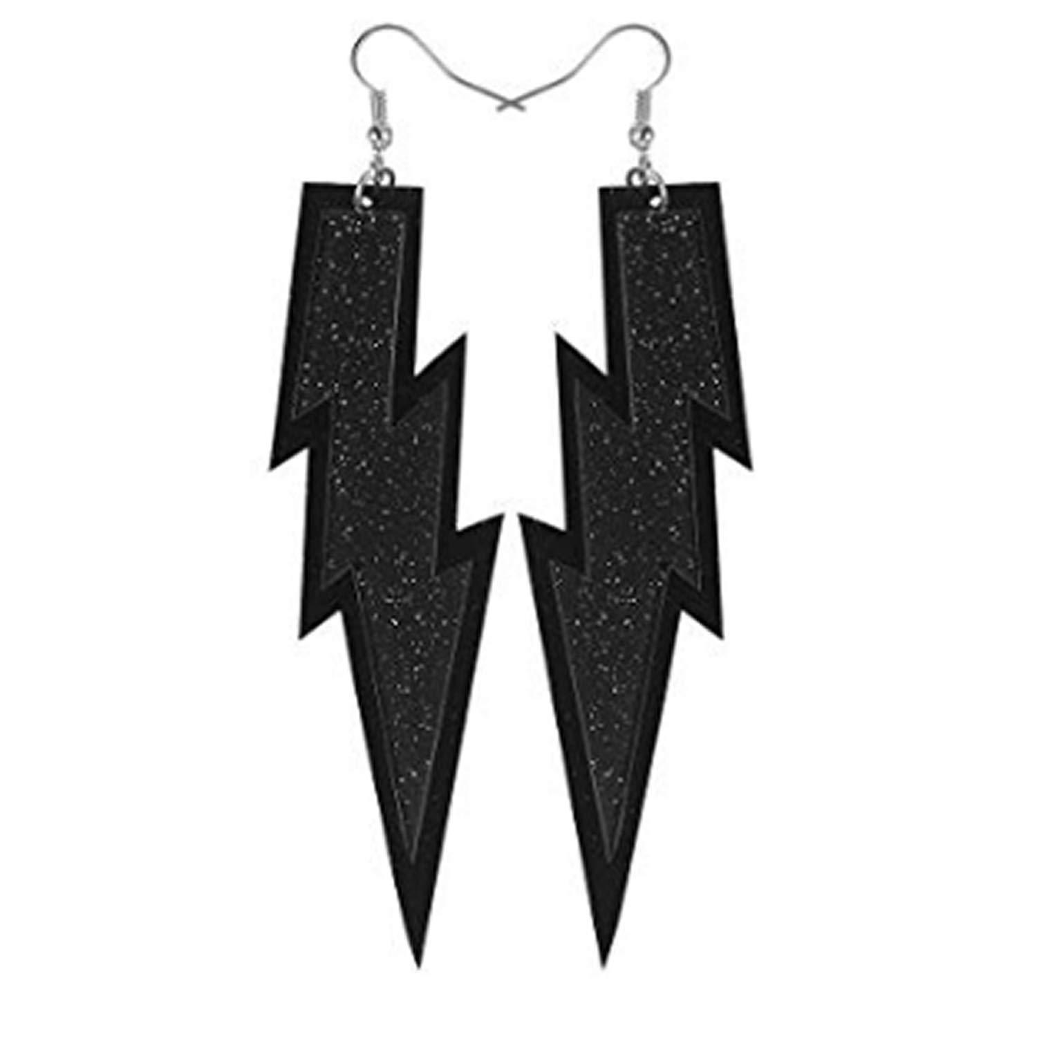 New Halloween Lightning Earrings Necklace 80S Party Fashion Items Glasses Bracelet Ear Accessories Cross-Border Wholesale