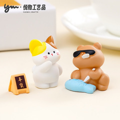 クリエイティブなかわいい小動物野菜市場人形かわいい diy 装飾アクセサリー車のデスクトップ手作り小さな装飾品