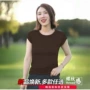 女士新款短袖螺纹t恤