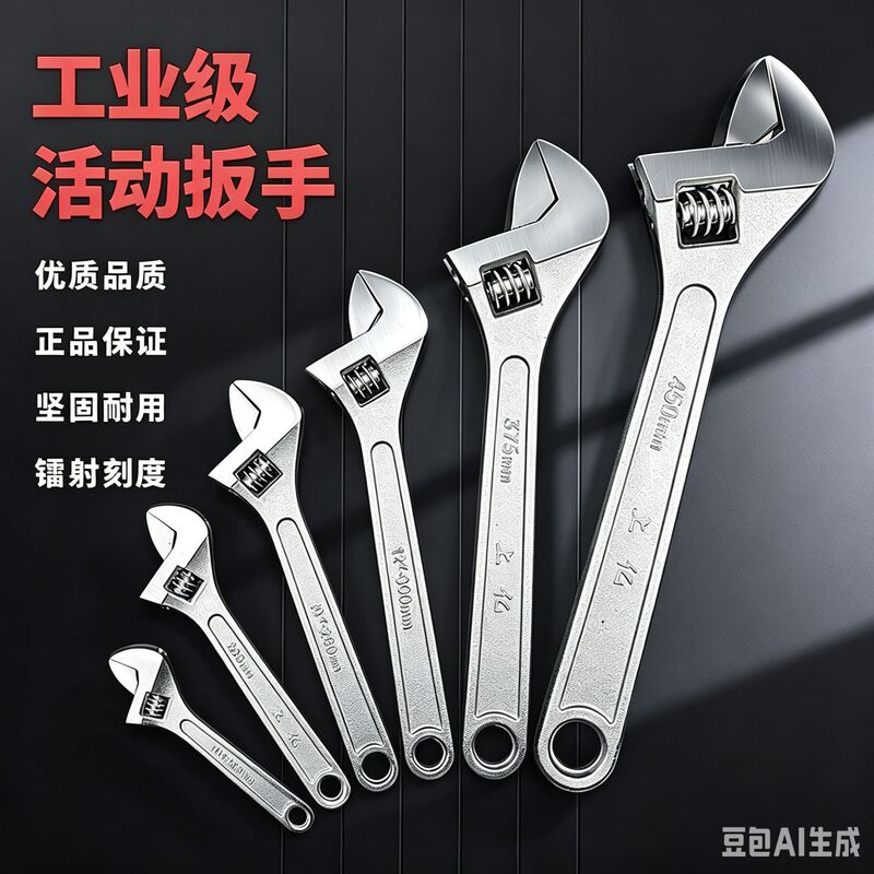 Adjustable wrench universal movable wrench hand multifunctional large open genuine goods small wrench wrench wholesale factory direct sales Adjustable wrench universal movable wrench hand multifunctional large open genuine goods small wrench wrench wholesale factory direct sales