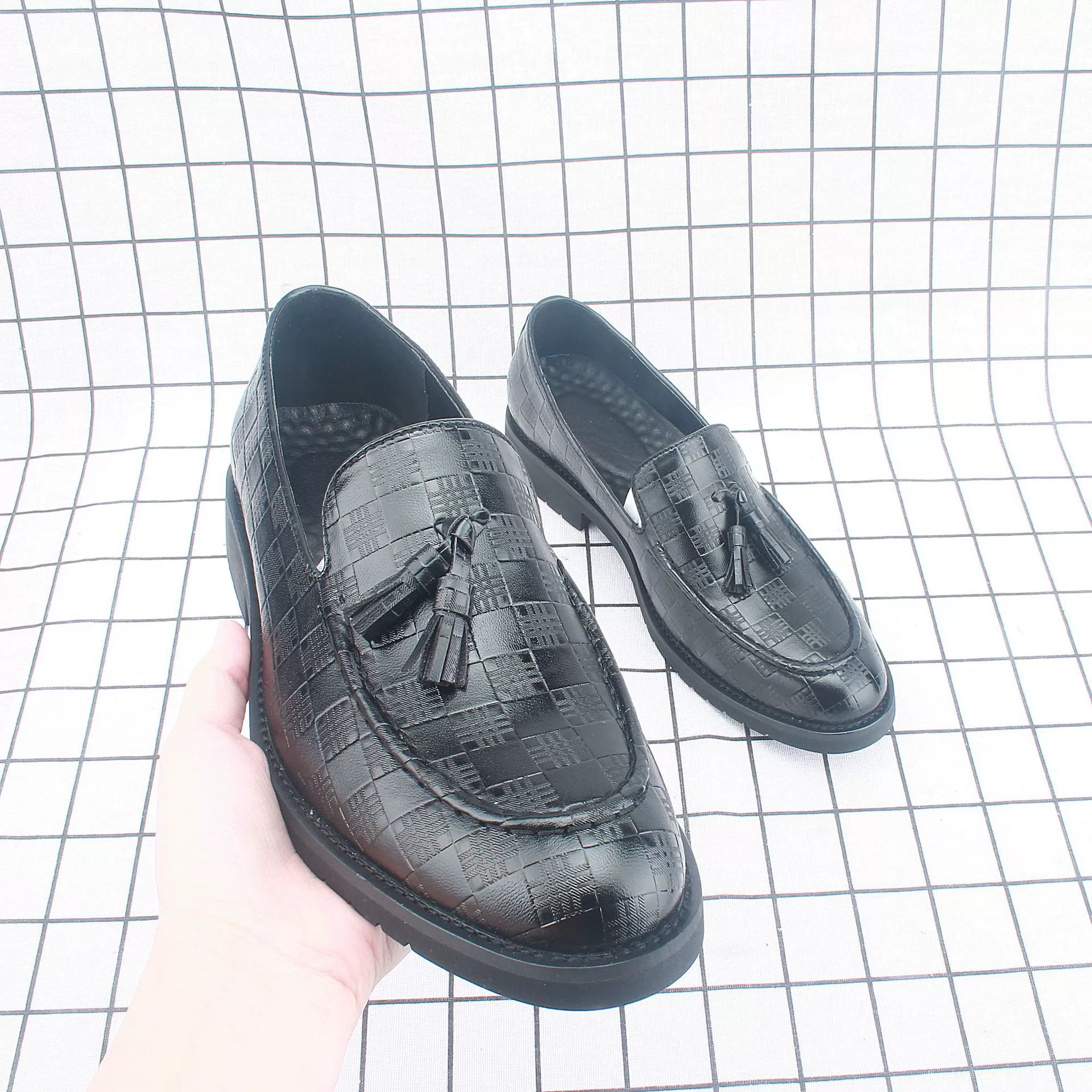 Летние лоферы, мужские деловые повседневные кожаные туфли без шнуровки в британском стиле, молодежная официальная мужская обувь для парикмахеров 6205