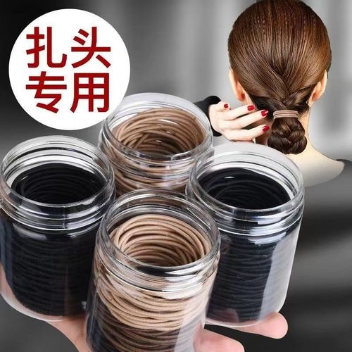 100 rubber bands canned basic hair ties, macaron rubber bands, ins style, good-looking, versatile rubber bands for hair ties