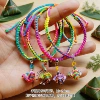 Silk rice dumpling-flat knot colorful rope [1 piece]