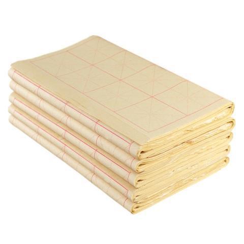 毛笔字练习书法米字格初学加厚毛边纸宣纸田字格方格米格半生半熟