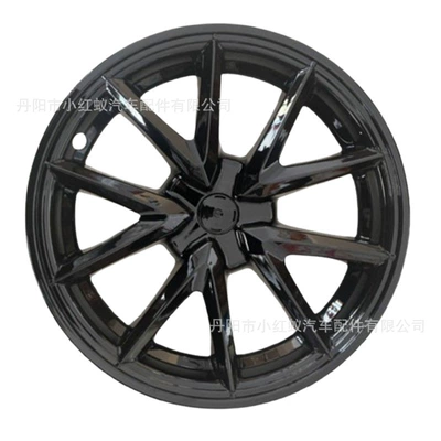 Old Model 3 18inch Wheel Hub cover - bright-black-single