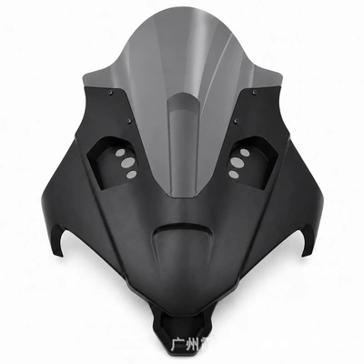 windscreen, direct installation, Motorcycle front windshield - matte-black-gray