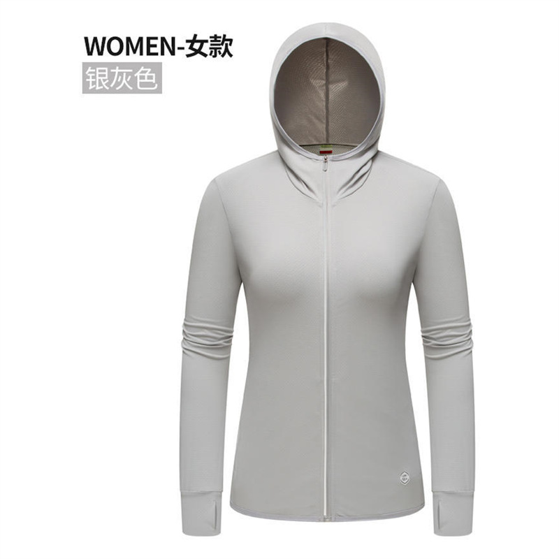 Ropa de protección solar personalizada logotipo de impresión de ropa de protección solar al aire libre para hombres y mujeres chaqueta de hielo delgada impresión de ropa de piel UV