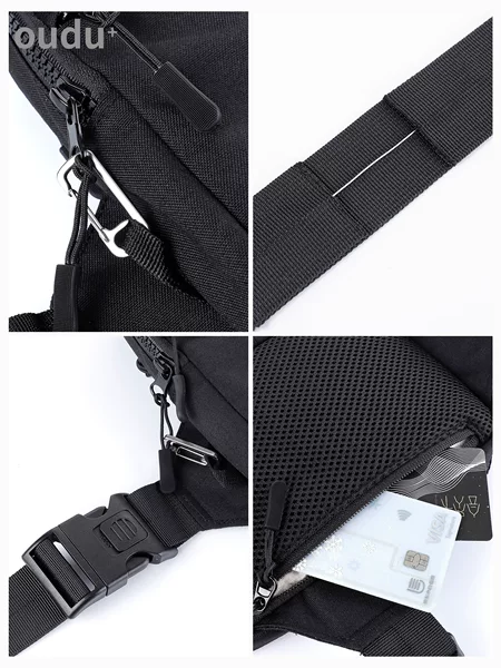 Direct from the manufacturer, cross-border bestseller: 500D nylon anti-theft sports running wear-resistant crossbody bag, business chest bag