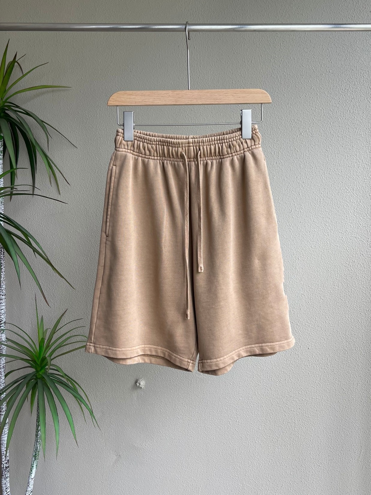 Lavados brazalete básico de Terry pantalones cortos de pareja lavado en agua brazalete básico de terry pantalones cortos de verano