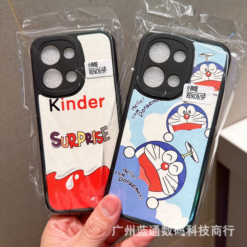 小胖妹适用OPPOR17 Reno11 A2Pro A96 A58 A72卡通贴皮手机保护套