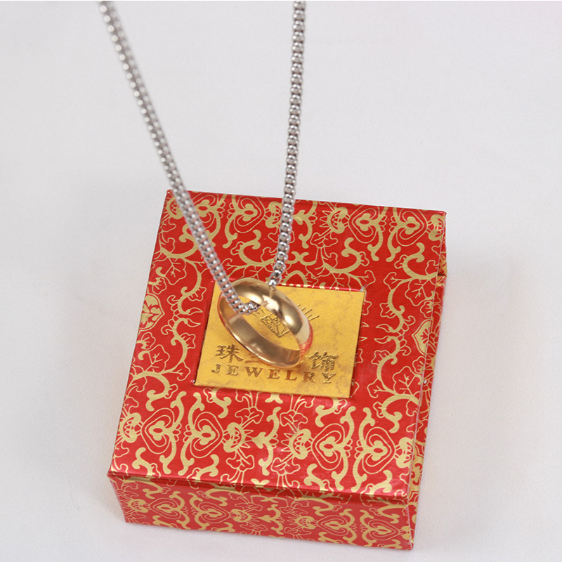 Simple Style Geometric Stainless Steel Plating Menu0027S Pendant Necklace